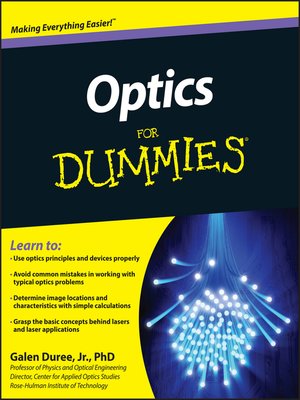 cover image of Optics For Dummies
